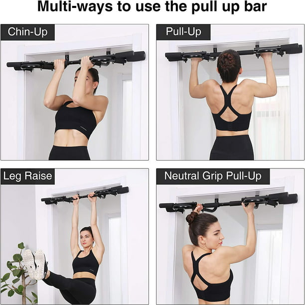 Doorway Heavy Duty Chin Pull Up Bar Mounted Fitness Strength Gym Power Training